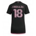 Billige Inter Miami Jordi Alba #18 Udebane Fodboldtrøjer Dame 2023-24 Kortærmet